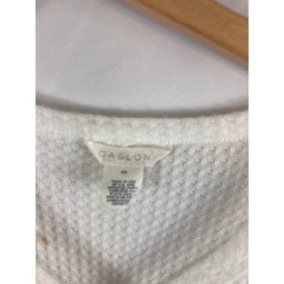 Caslon 1/4 button waffle knit top XS - Picture 5 of 5